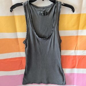Allsaints Stam Vest Tank Gray Layering Grunge Fall Whimsigoth Moto Grey Indie 4